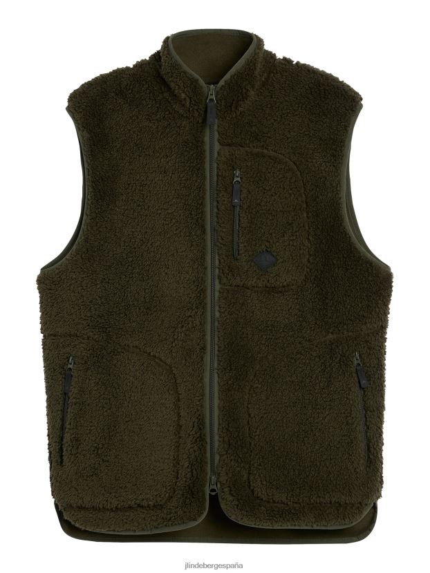 chaleco polar patrik bosque verde hombres J.Lindeberg ropa 64N4HL2272