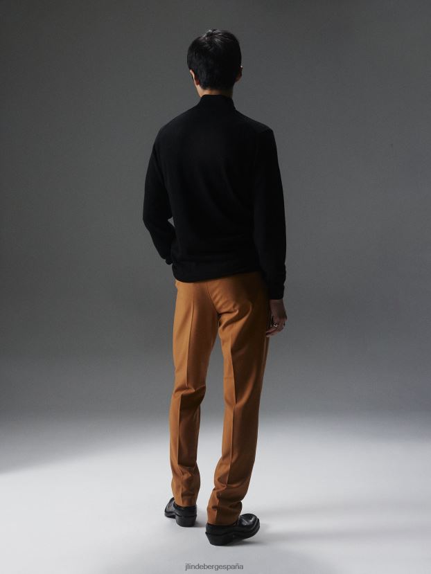 suéter kiyan con cremallera de un cuarto negro hombres J.Lindeberg ropa 64N4HL2274