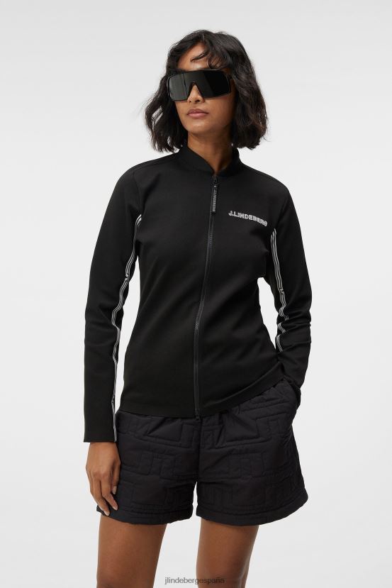capa intermedia con cremallera completa wildcat negro mujer J.Lindeberg ropa 64N4HL1781