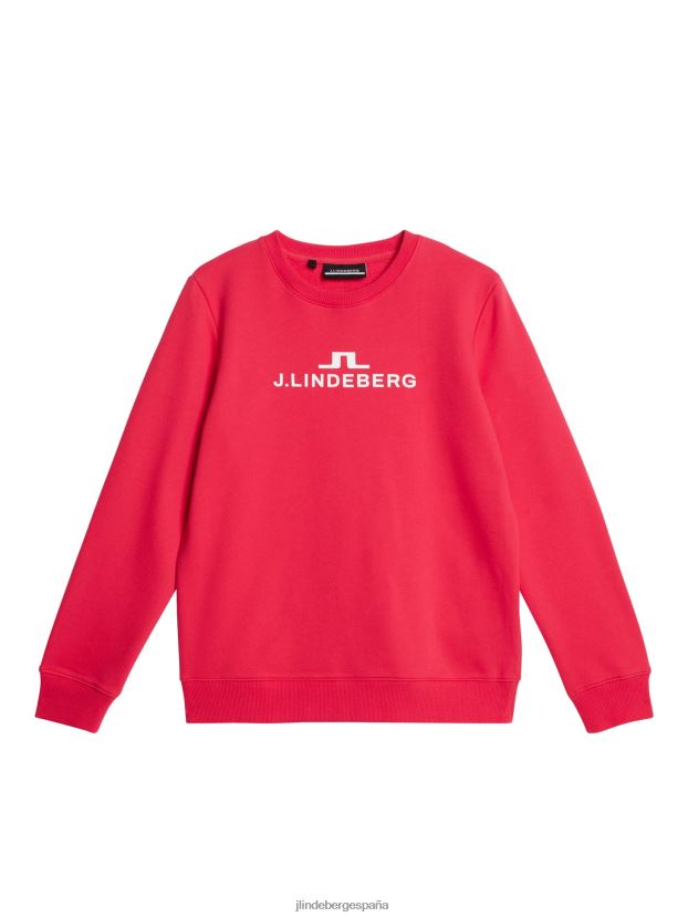 sudadera alfa Rosa roja mujer J.Lindeberg ropa 64N4HL1790